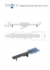 BESCO Odpływ liniowy Virgo Grafit Duo 70cm OL-70-VGR